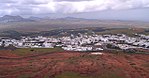 Panorama Teguise nublado